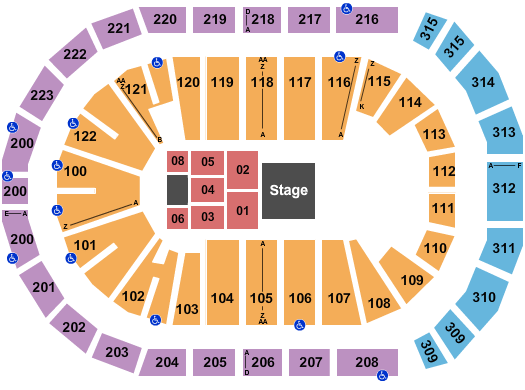 Gas South Arena Los Angeles Azules Seating Chart